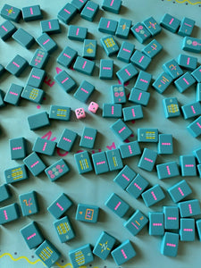 OG Mahjong Tiles - Totally Teal (Peace Love and Mahjong)