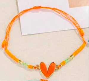Beaded Heart Bracelets