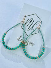 Colorful Beaded Teardrop Earrings