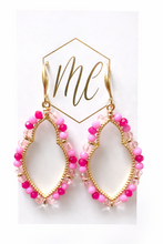 Beaded Pear Shaped Teardrop Earrings