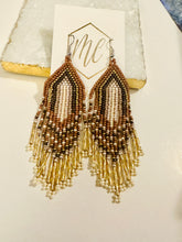 Fall Fringe Beaded Earrings