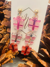 Triple Christmas Present Earrings