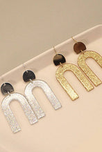 GLITZ GLITTER ARCH DROP EARRINGS