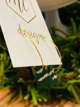 Small clay Christmas trees on hoop