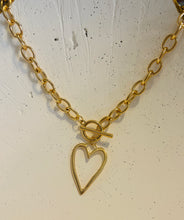 Chunky Chain Heart Necklace