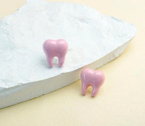 Teeth Acrylic Stud Earrings