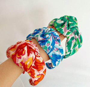 Multicolor Wide Knot and Twist Headbands