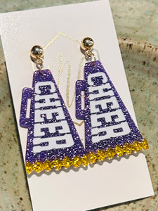 Cheer Megaphone Earrings