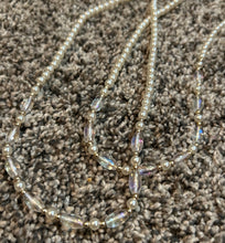 Pearl and Iridescent Beaded Necklace