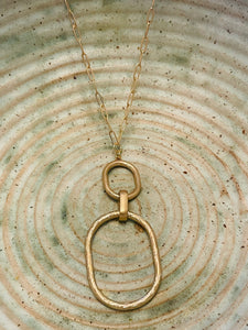 Long Double Oval Necklace
