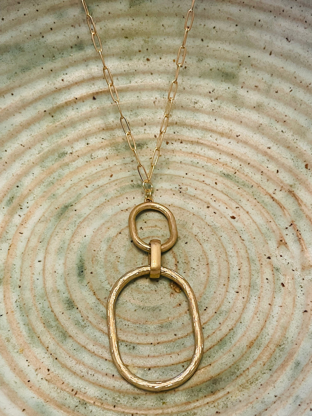 Long Double Oval Necklace