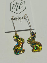 Small Confetti Acrylic Sitting Bunny Earrings