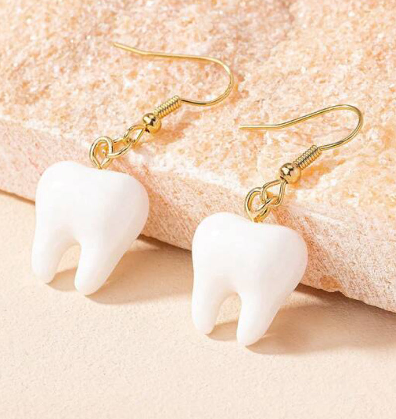 Teeth Acrylic Dangle Earrings