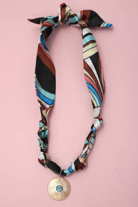 HANDMADE SCARF NECKLACE - HEART
