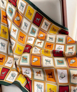 Luxury Square Silk Scarfs