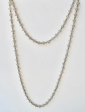 Gray Beaded Double Layered Rosary Style Necklace
