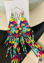 Flower Seed Bead Earrings