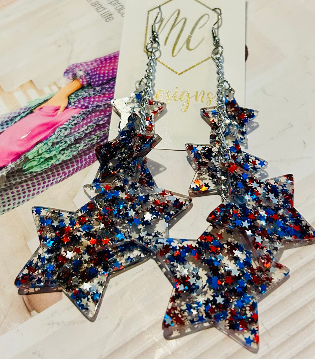 Multi Star Earrings