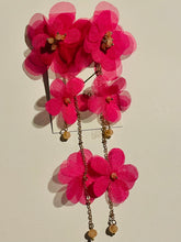 Long Statement Flower Earrings