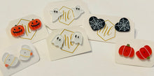 New Glitter Acrylic Halloween Stud Earrings