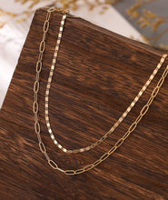 Minimalistic Chain Thin Cable Necklace Set