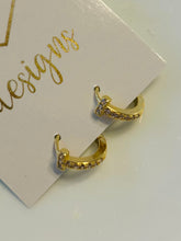 Small Rhinestone Huggies