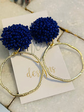 Irregular Gold Circle with Beaded Tops