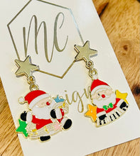 Small Fun Santa Earrings