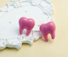 Teeth Acrylic Stud Earrings