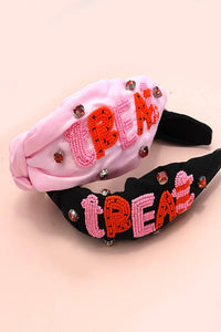 HALLOWEEN TRICK OR TREAT BEADED HEADBAND