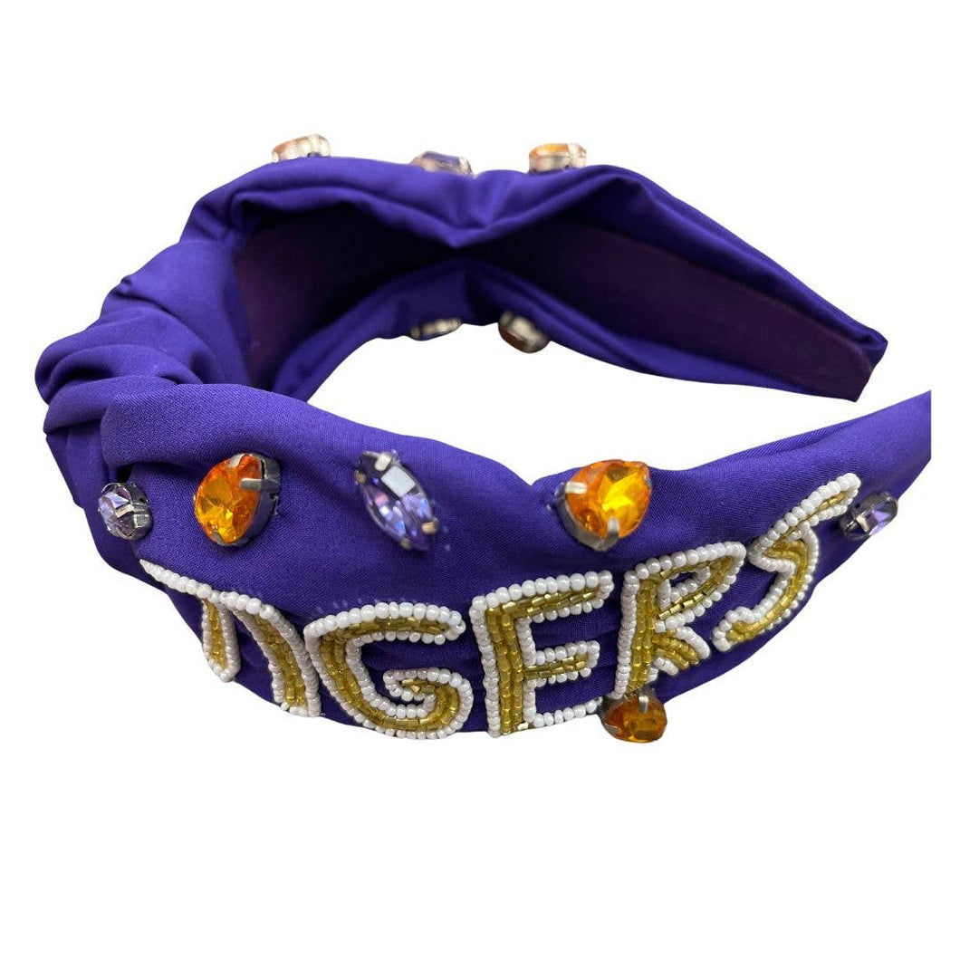 Tigers Beaded Headband