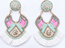 Unique Statement Sequin Beaded Earrings