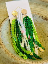 Green Sequin Earrings St Paddy’s Day