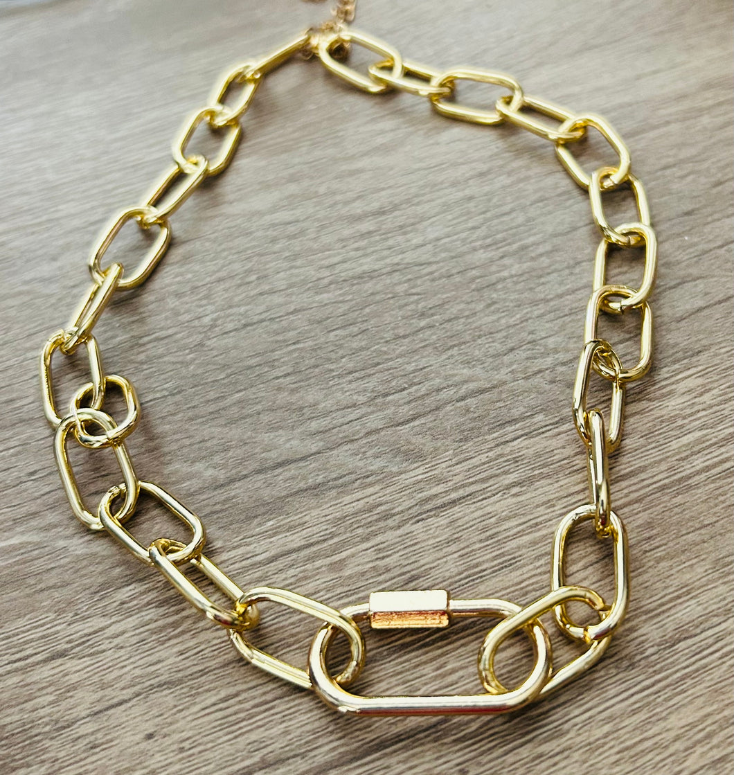 Large box chain necklace