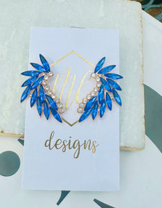 Jeweled Wing Earrings