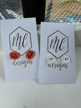 New Glitter Acrylic Halloween Stud Earrings