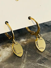 Small Football Earrings
