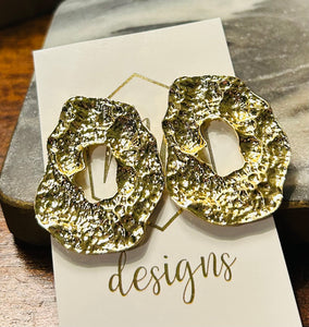 Irregular Oval Earrings