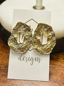 Irregular Oval Earrings