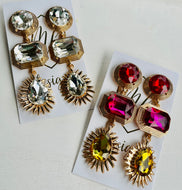 Statement Rhinestone Earrings