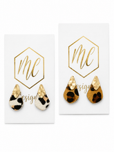 Animal Fur Stud Earrings