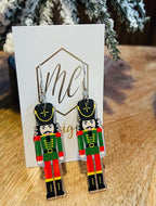 Acrylic Green/Red Nutcracker