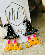 Witches Hat and Feet Earrings