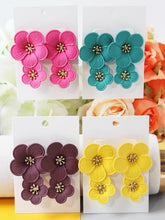 New Double Flower Earrings