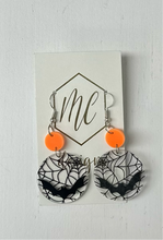 Triple Glitter Bat Earrings