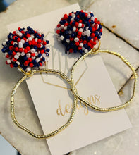 Irregular Gold Circle with Beaded Tops