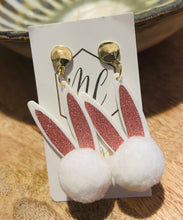 Pom Pom Bunny Easter Earrings