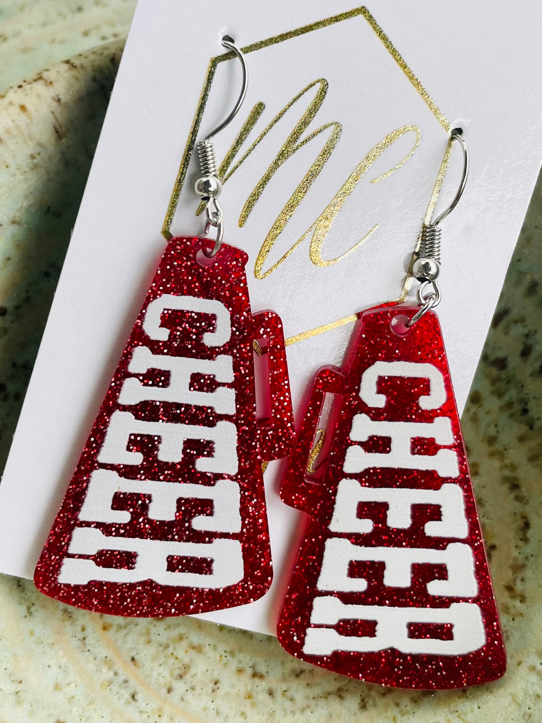 Cheer Megaphone Earrings