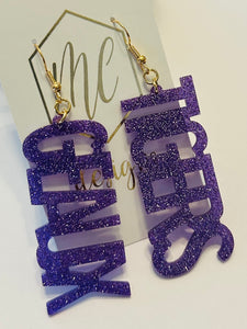 LSU Tiger Earrings