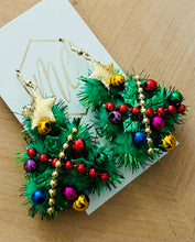 Decorated Christmas Tree Earrings